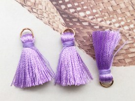 Pack 500 mini borlas aro dorado